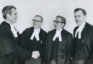 New Ontario Supreme Court judges were sworn in this morning at the high courts building on University Ave