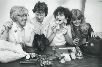 Million-dollar smiles, Mississauga clerical workers Margaret Ford, Anne McMahon, Danette Zelinski and Donna Van-Gent are ecstatic, and small wonder