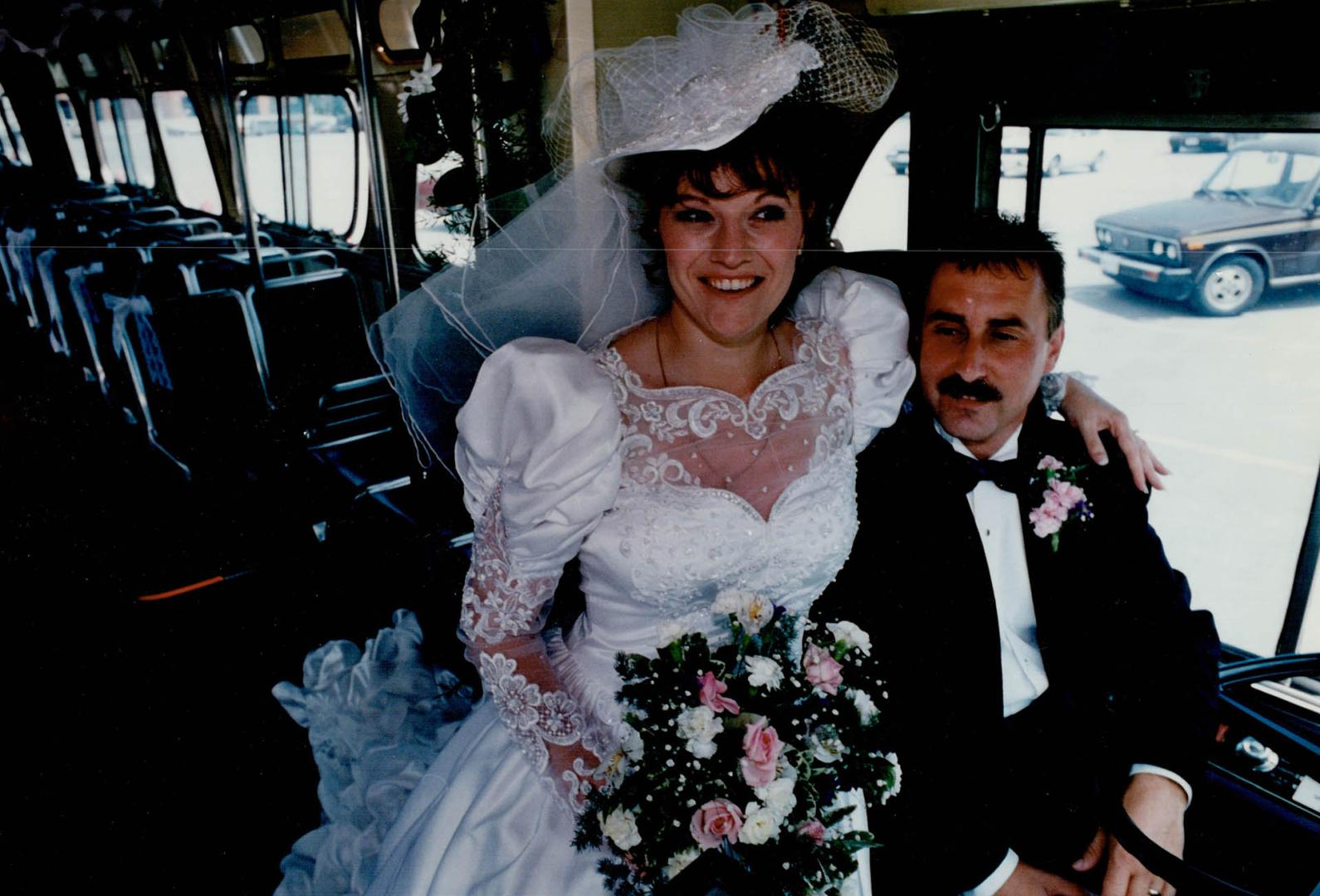 Bus man's wedding day