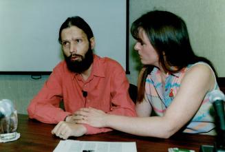 Arrowing tale: Randy Conners, and his wife, Janet, testify yesterday at the federal blood inquiry