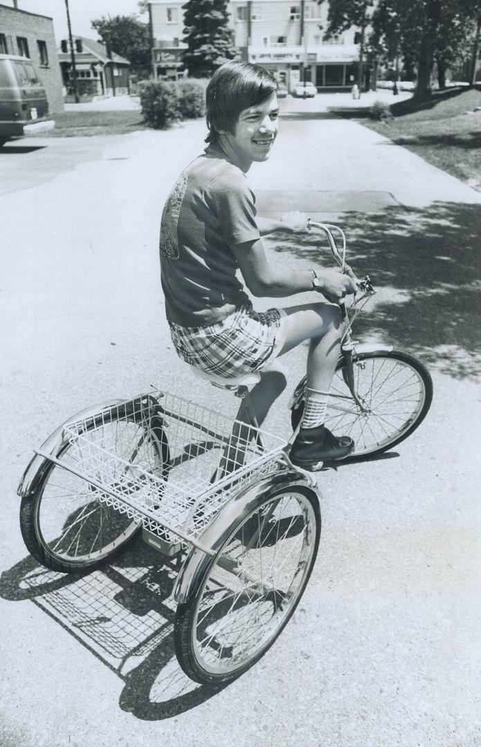 David's back on wheels, Thanks to Toronto Star readers and the Crippled Children's Centre, David Gillis, a 15-year-old cerebral palsy victim whose spe(...)