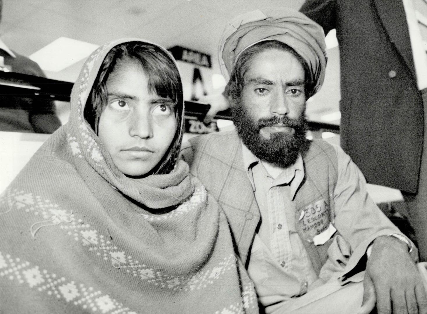 Wounded Afghan girl here for surgery, Terribly wounded by machine-gun bullets when Soviet soldiers wiped out her village two years ago. Buswaliha, 12,(...)