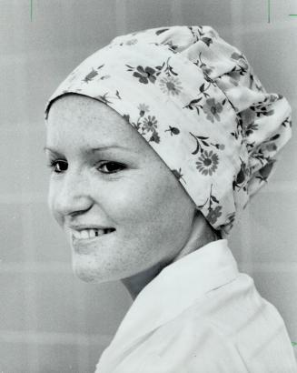 Nancy Randall goes for the feminine look of pretty flowers on white for job at the Hospital for Sick Children