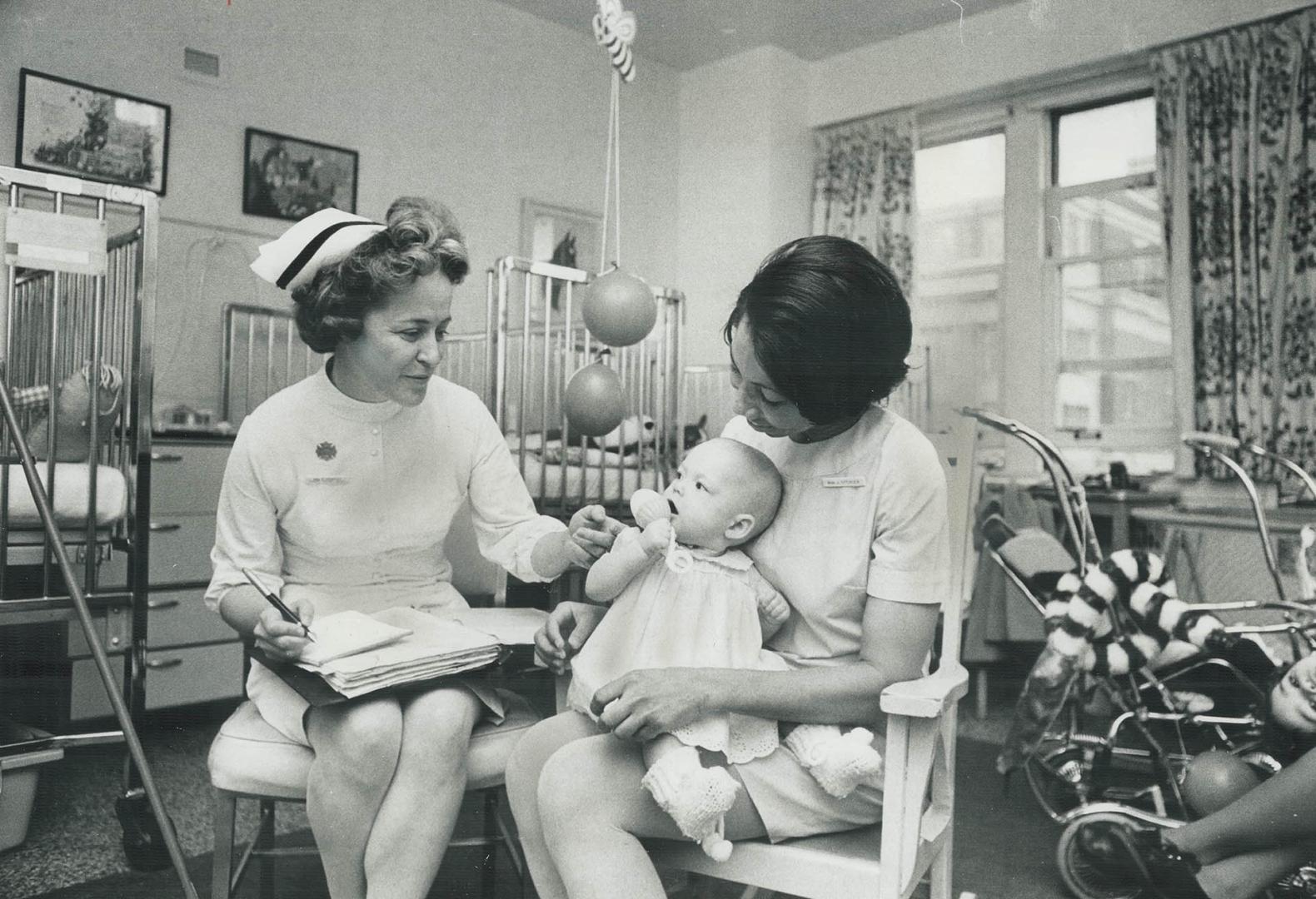 The 10,000 Children from outside Metro who are treated in the Hospital for Sick Children each year are the special concern of Barbara Tremblay (left),(...)