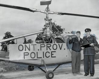 Pilot Haberman, Opp SGT. Cliff Vonzuben discuss route