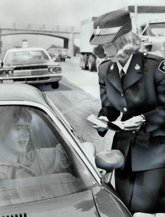 The first woman to become a probationary constable in the Whitby detachment of the Ontario Provincial Police is 21-year-old Cathy Dekking of Hamilton.(...)