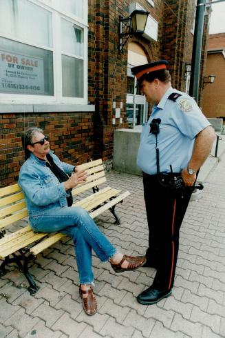 Halton Constable Bill Riddle with Winston Brent