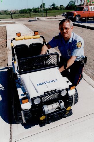 Peel constable Ron Peers at Peel children's safety village