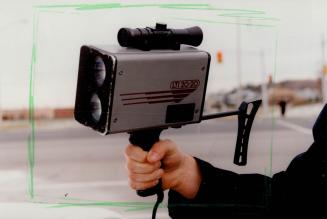 Laser gun radar used by Peel Region Police