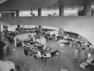 Blood Flowed yesterday at the annual Toronto Mayor's Blood Clinic at City Hall main floor as donors contributed a total of 1,301 units of blood in 10 (...)