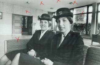 The night patrol: Lori Winstanley (left) and Susan McMillan soldier on along the new-look Yonge St