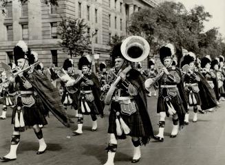 For three days Toronto streets rang to the sound of military bands as Canada's old soldiers marched