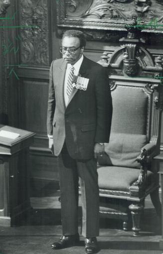 Lincoln Alexander was sworn in as Ontario's Lieutenant Governor in Queen's Park on Sept