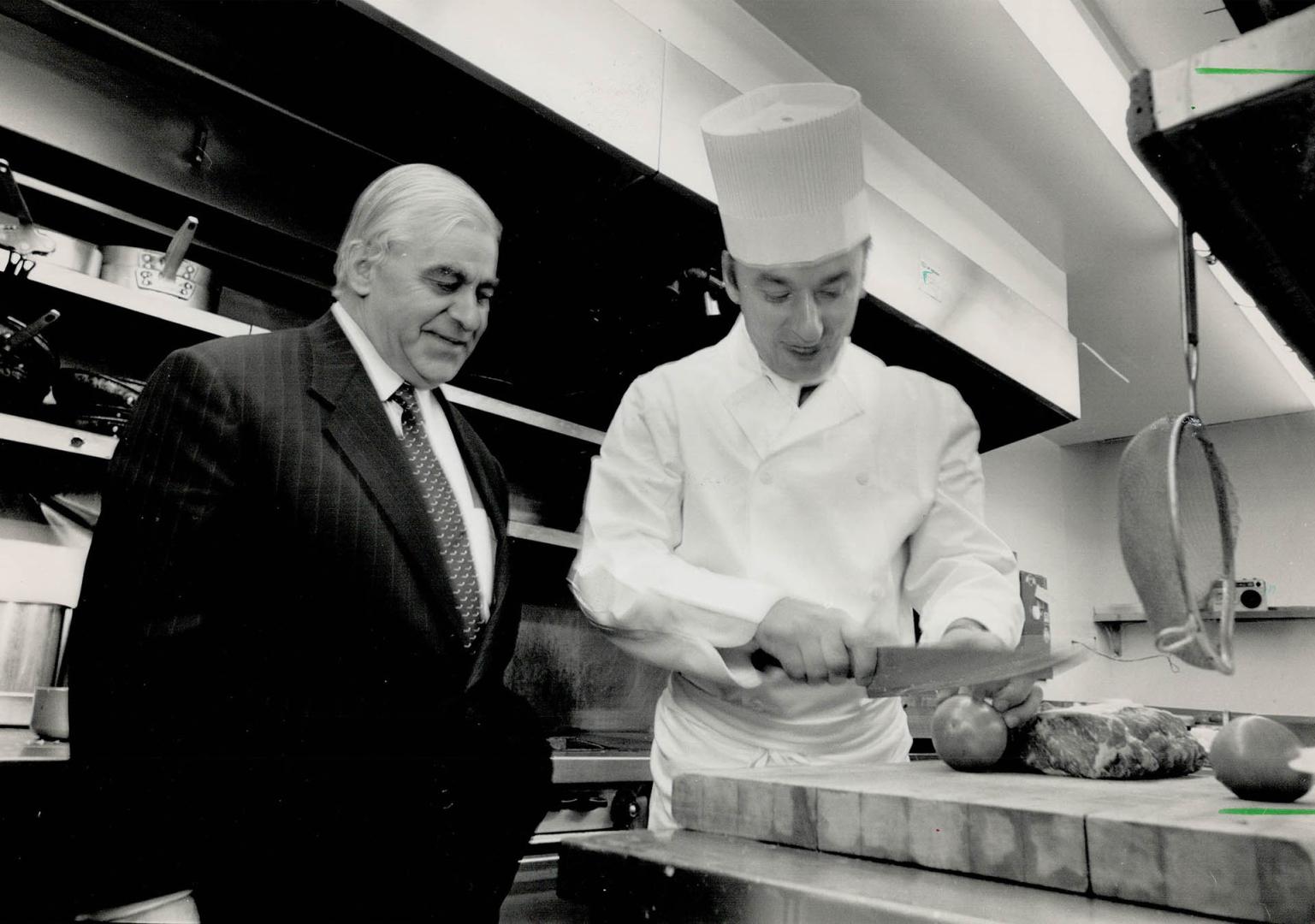 Winston's John Arena, left, with chef Rolft Romberg