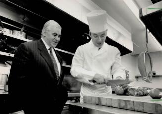 Winston's John Arena, left, with chef Rolft Romberg