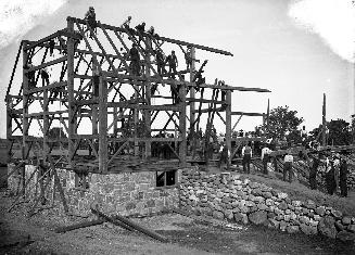 BARN RAISING, Highland Creek