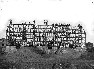 BARN RAISING, Highland Creek