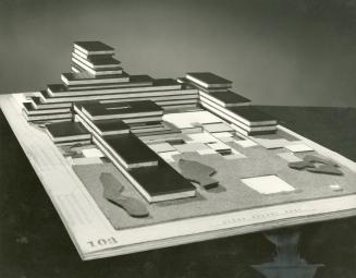 Tekne entry, City Hall and Square Competition, Toronto, 1958, architectural model