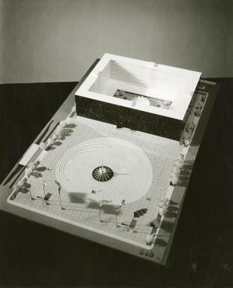 Roberto Regala Jr. entry, City Hall and Square Competition, Toronto, 1958, architectural model