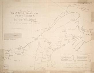 Extracted from ''Map of British possessions in North America, compiled from documents in the Colonial Department