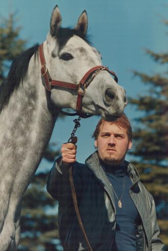 They're off at Greenwood today and this fine-looking gray filly will catch the eye of many a hunch player