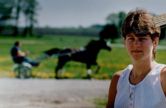 Basking in Glory: Lori Wade worried about a loan taken out for stud fees, but the result - victorious Billyjojimbob - relaxes her now