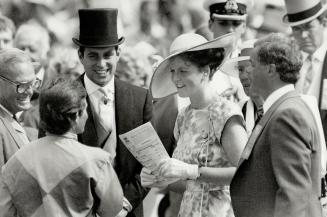 The royals chat before the race with Robin Platts, who placed 6th aboard Steady Zephyr