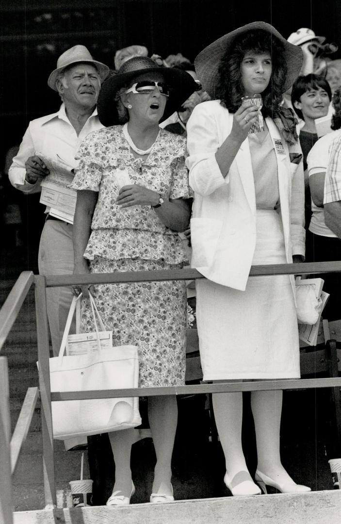 Fashions: The crowd at the race were decked out in their finest