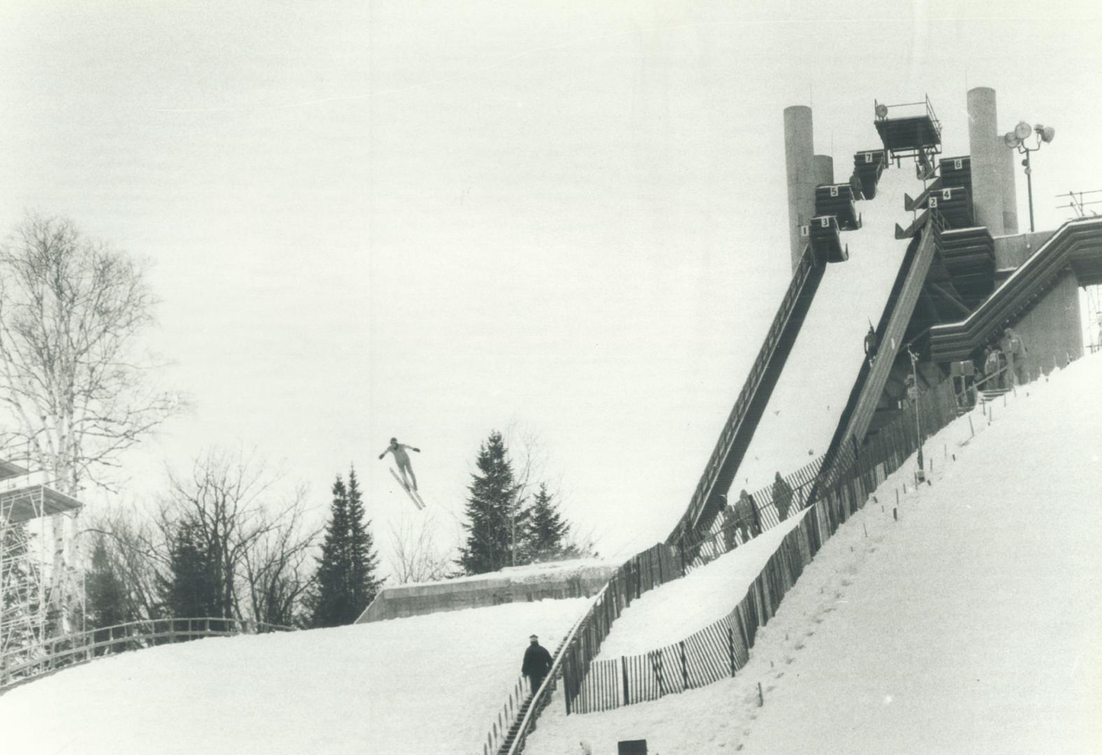 These two photos are of the 70 and 90-metres ski jumps