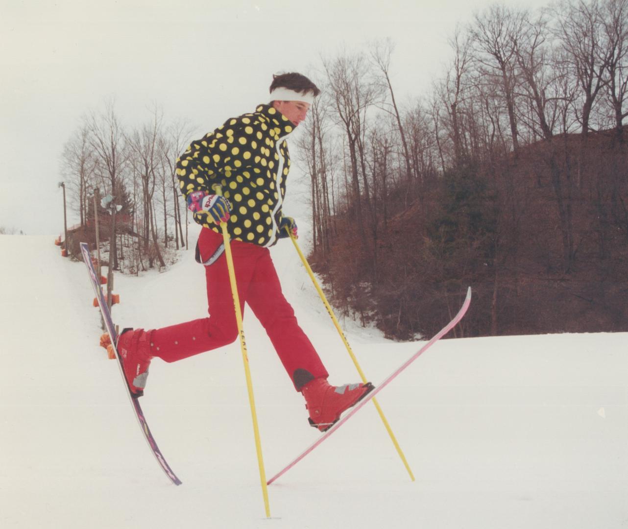 Kicking up his heels - in disgust, Freestyle skier Matt Christensen, 17, of North York just qualified for the national junior ski team, but he's unhap(...)