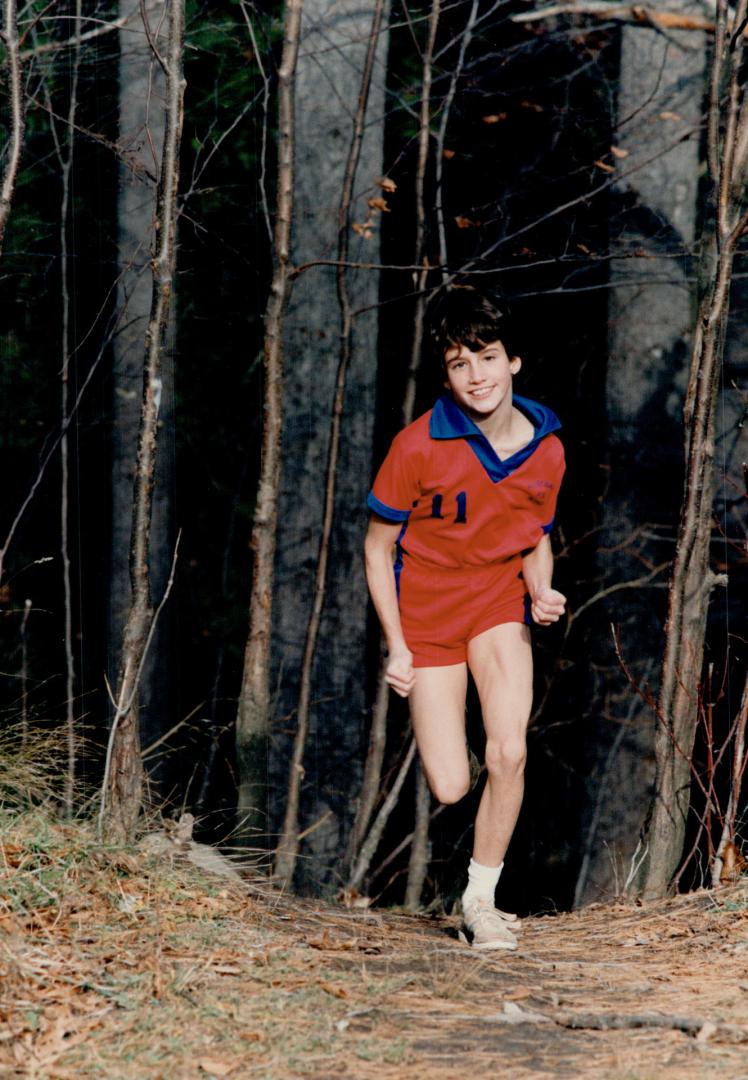 Young champ: Angela Graham, 10, is Canadian public school cross-country champion in her age group