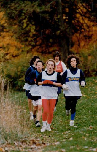 Leader of the pack, Nancy Lewis, of Birchmount Collegiate took home the laurels after she won the senior girls 4