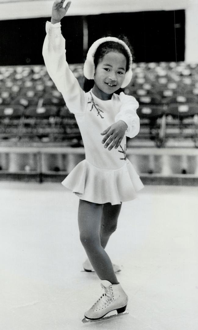 Candy Douglas, 8, opens the show