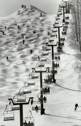 Banff Beginner's run of terror down the mountain