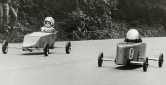 David Stone (left) and Racing Jeremy at fifth annual deroy sponsored by West Hill Kinsmen on Old Kingston Rd