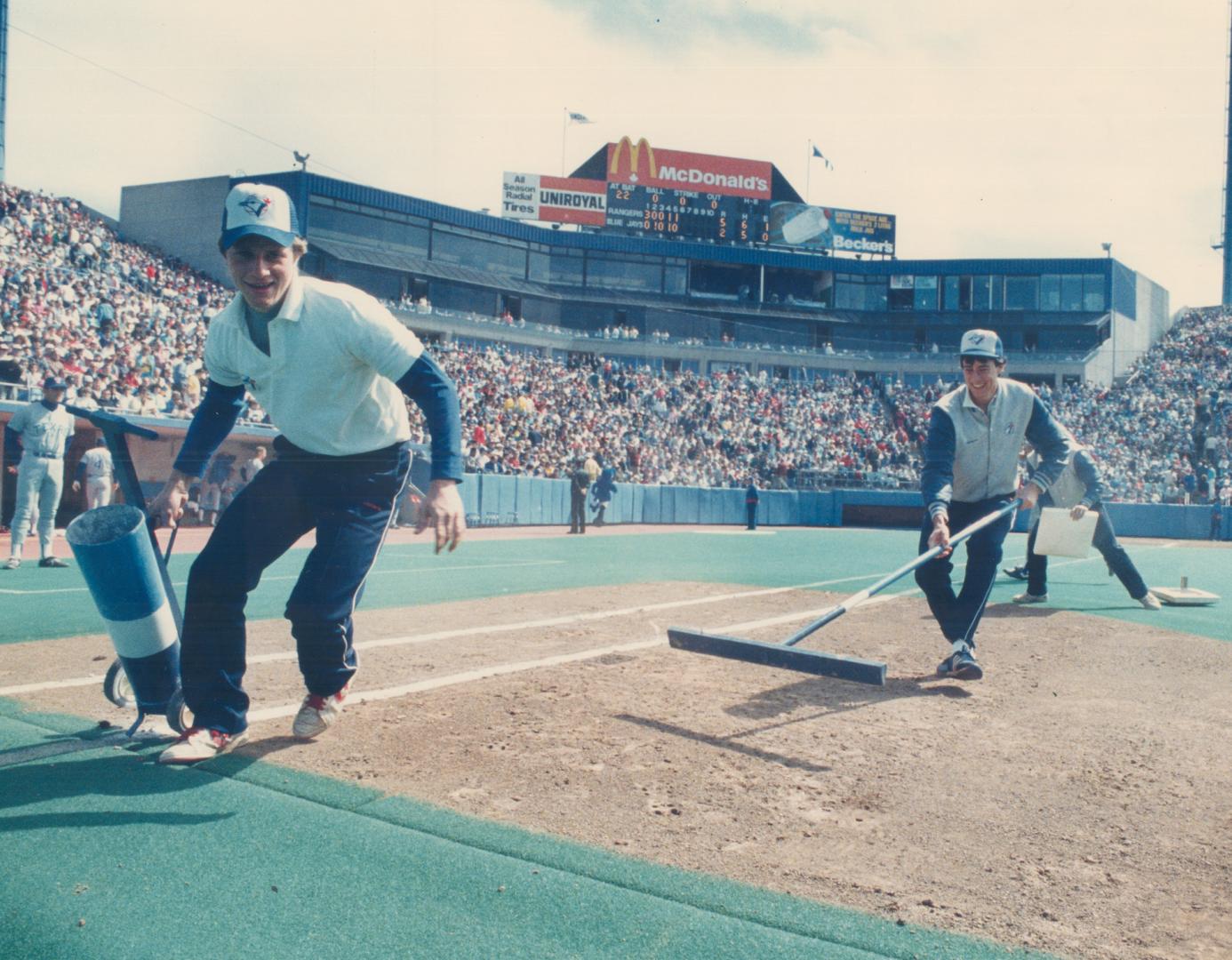 It's like the charge of the light brigade when the Jays grounds crew takes the field at the end of the 5th inning to restore the field to start-of-the(...)