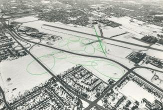 Proposed dome site. Aerials of Downsview