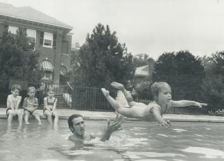 Swimming Instructor. Jack Buckler advocates drown-proofing children at an early age. This way parents can build their backyard pool when they want, in(...)