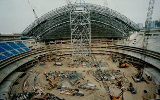 Sports - Stadiums - Canada - Ontario - Toronto - Skydome (Construction) 1989