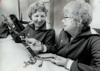 Swimming feats by 61-year-old Iris Phypers (left) are reflected in the 66 bars in the bronze and silver medallion class of the Royal Life Saving Socie(...)