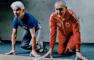 On your mark, for the Masters. Scarborough's Max Pickl, 71 (left), and Etobicoke's Ben Mackereth, 72, share the Canadian 50-metre sprint record for th(...)