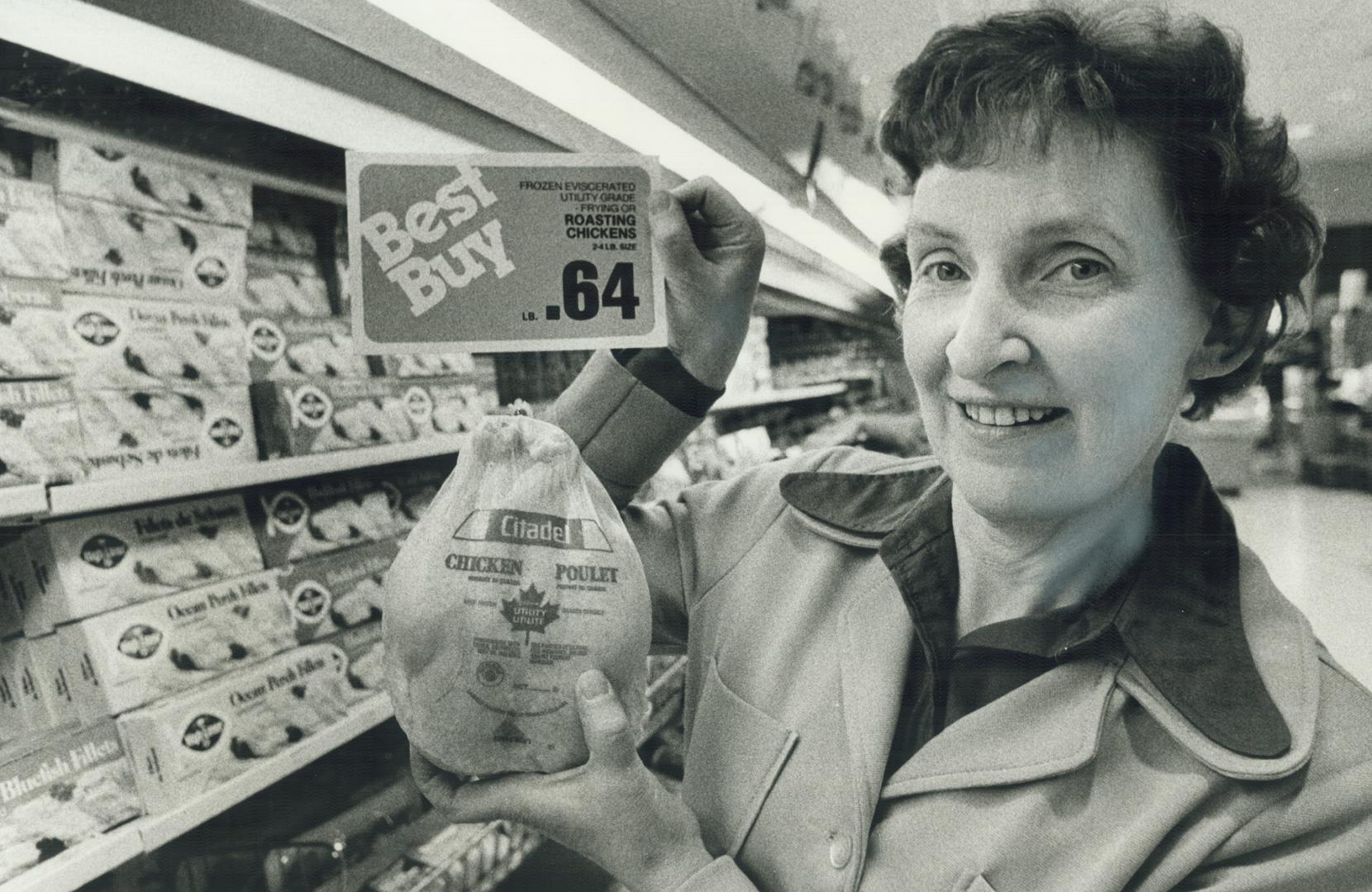 Cookbook author Muriel Breckenridge with bargain chickens: 'Housekeeping should be run as any efficient business is run'