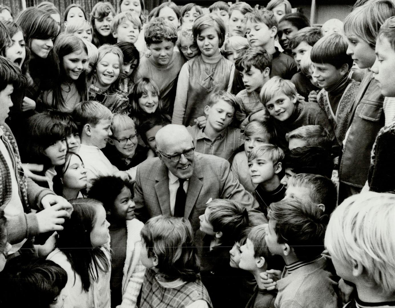 Best critics are children and author John got to meet a lot of them yesterday