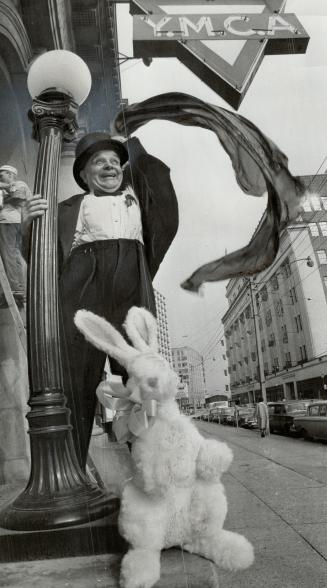 'Hare-Raising' Trickster, Johnny Giordmaine seems to have made a bunny appear outside the College St