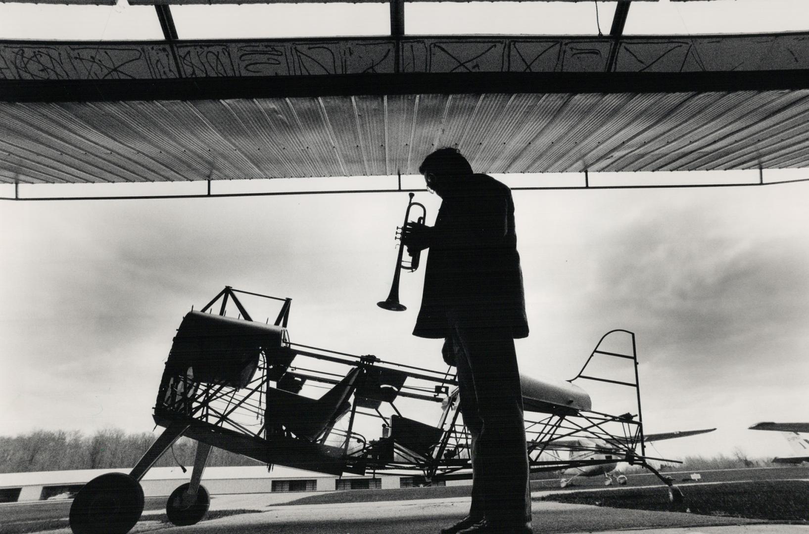 From a hangar at the Guelph airport, Larry Weeks has devoted months to building his Christen Eagle biplane