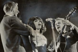 The Chanteclairs in action at last night's Hootenanny at Maple Leaf Gardens