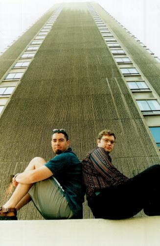 Ed Robertson, (left) Steven page