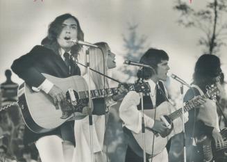 Transquility base rock group performed for 2,000 approving fans at the Ontario Place Forum last night