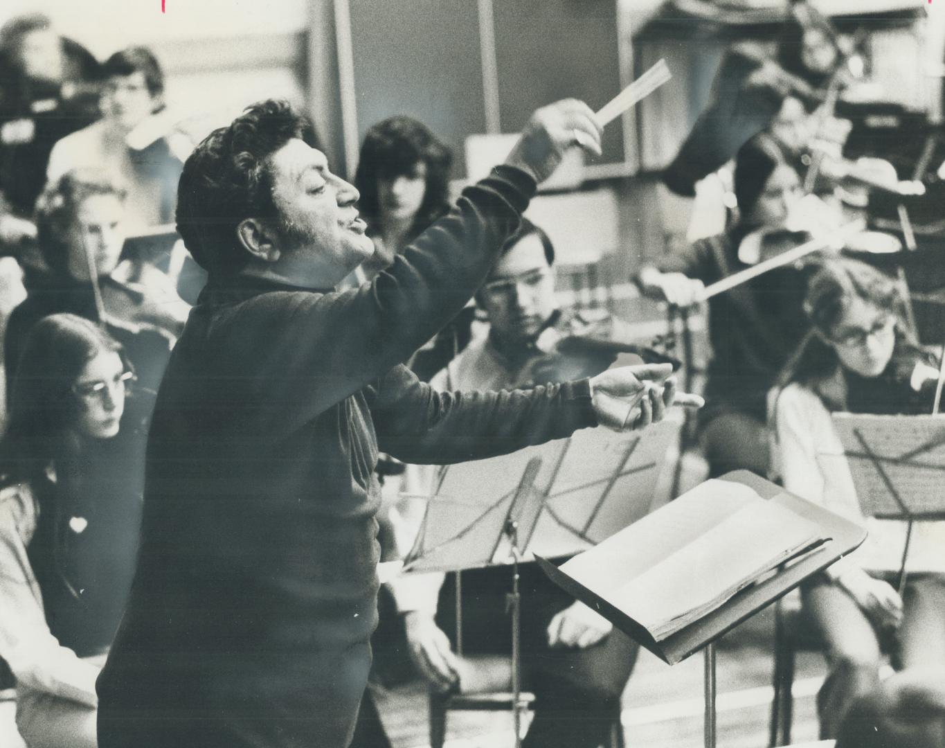 Coaxing music from 100 young musicians has its rewards for Toronto Youth Symphony conductor Jacob Groob, seen here in rehearsal earlier this week for (...)