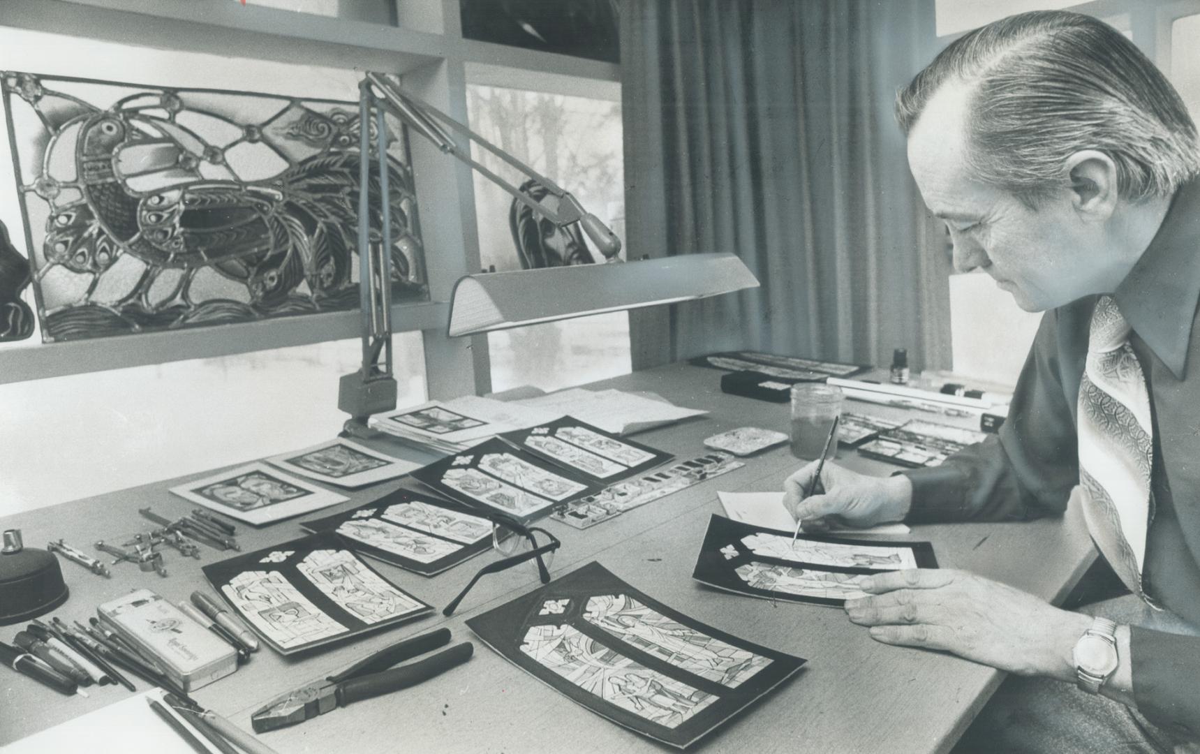 The stained-glass windows in the House of Commons, and those in Providence Villa in Scarborough, are the work of artist Russell Goodman of Ellesmer Rd(...)